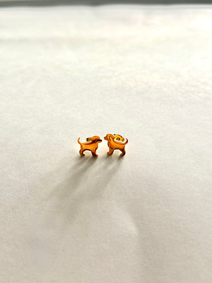 Dog Earring Studs