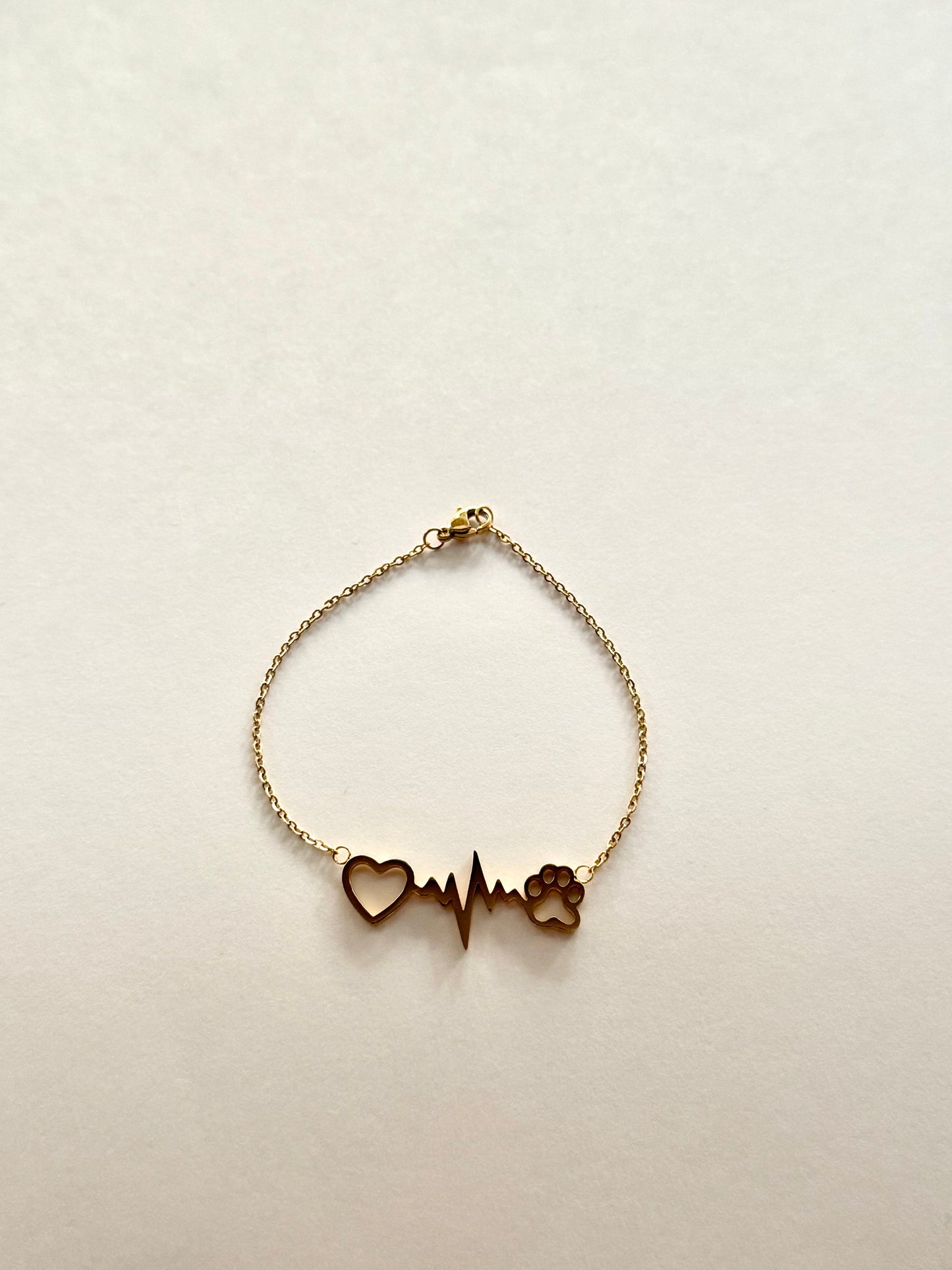 Heartbeat & Paw Bracelet
