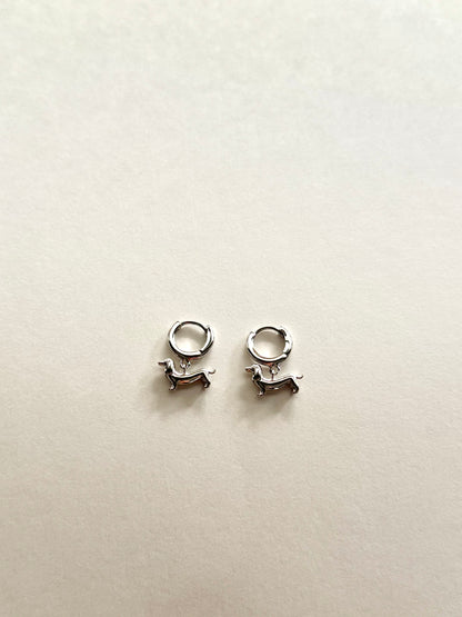 Dachshund Hoop Earrings