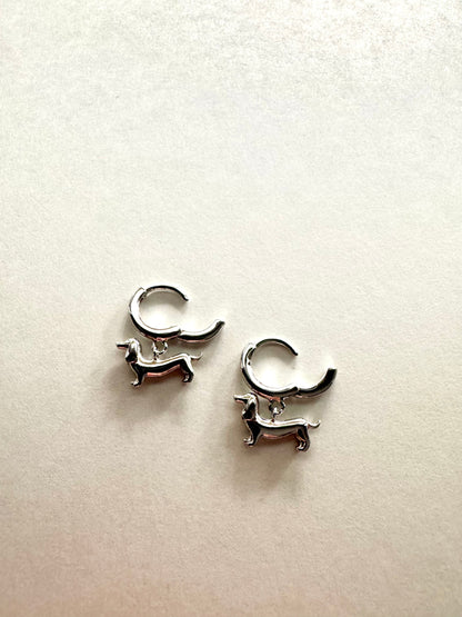 Dachshund Hoop Earrings