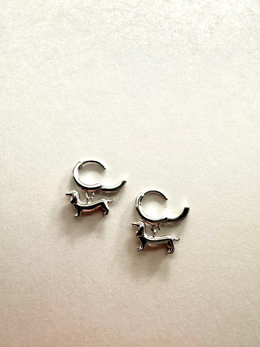 Dachshund Hoop Earrings