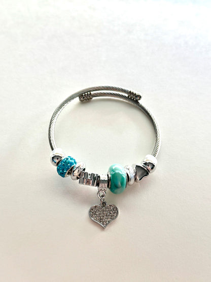 Heart Charm Bracelet