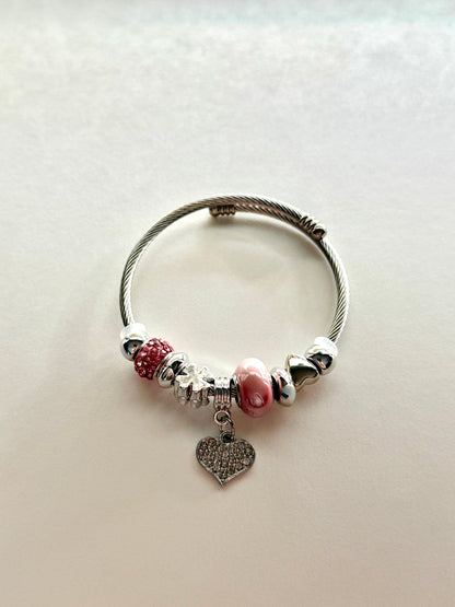 Heart Charm Bracelet