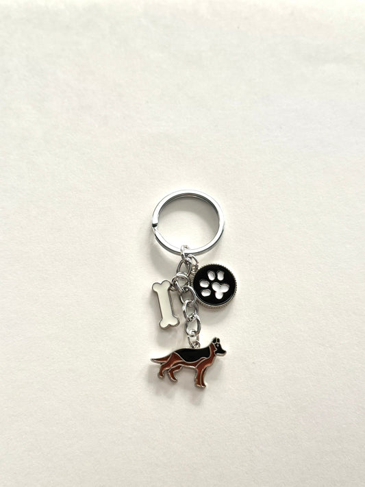German Shepherd Bag Pendant/Keychain