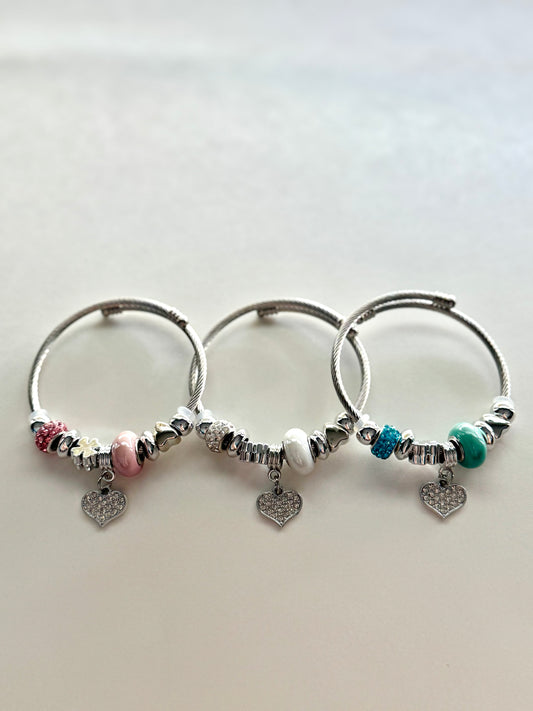 Heart Charm Bracelet