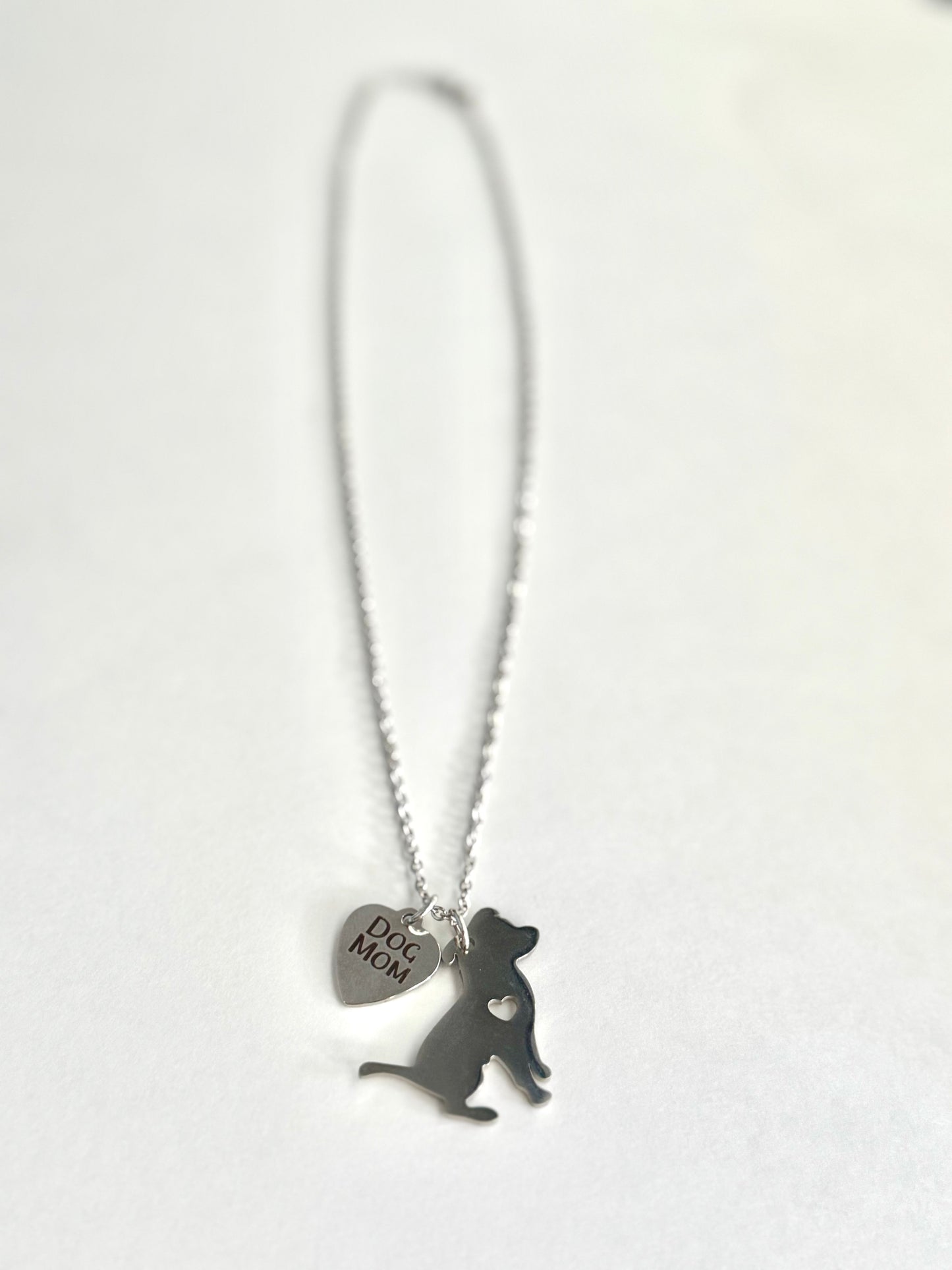 Dog Mom With Pup Necklace
