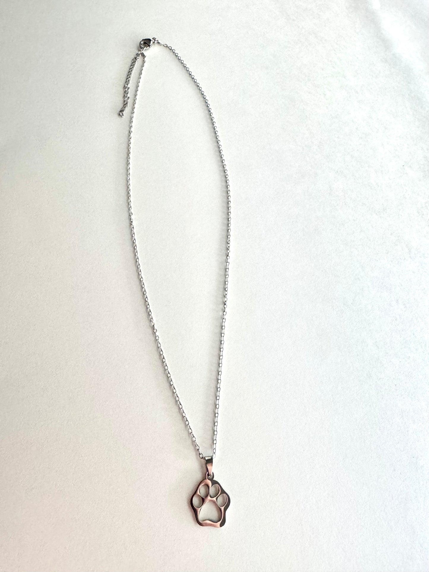 Casual Paw Print Necklace