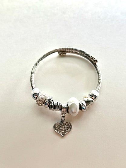 Heart Charm Bracelet