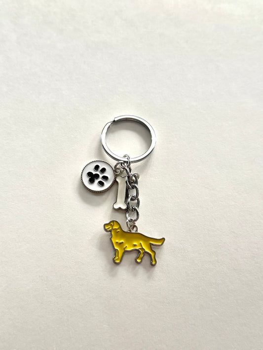 Golden Retriever Bag Pendant/Keychain